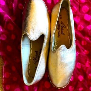 Brand New Gold Sabah Shoes